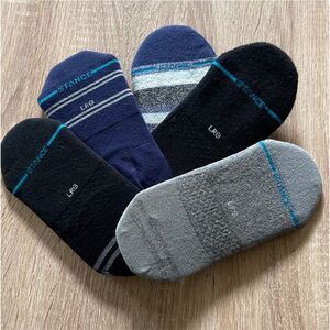 New (5) Stance No Show Socks, L